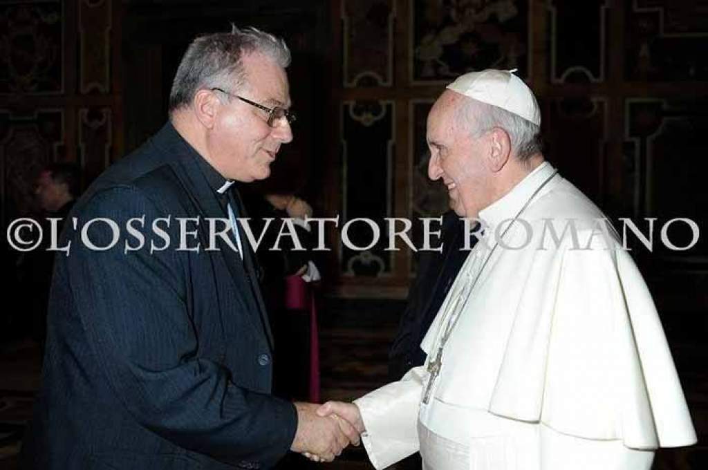 Dúl Géza atya találkozott Ferenc pápával