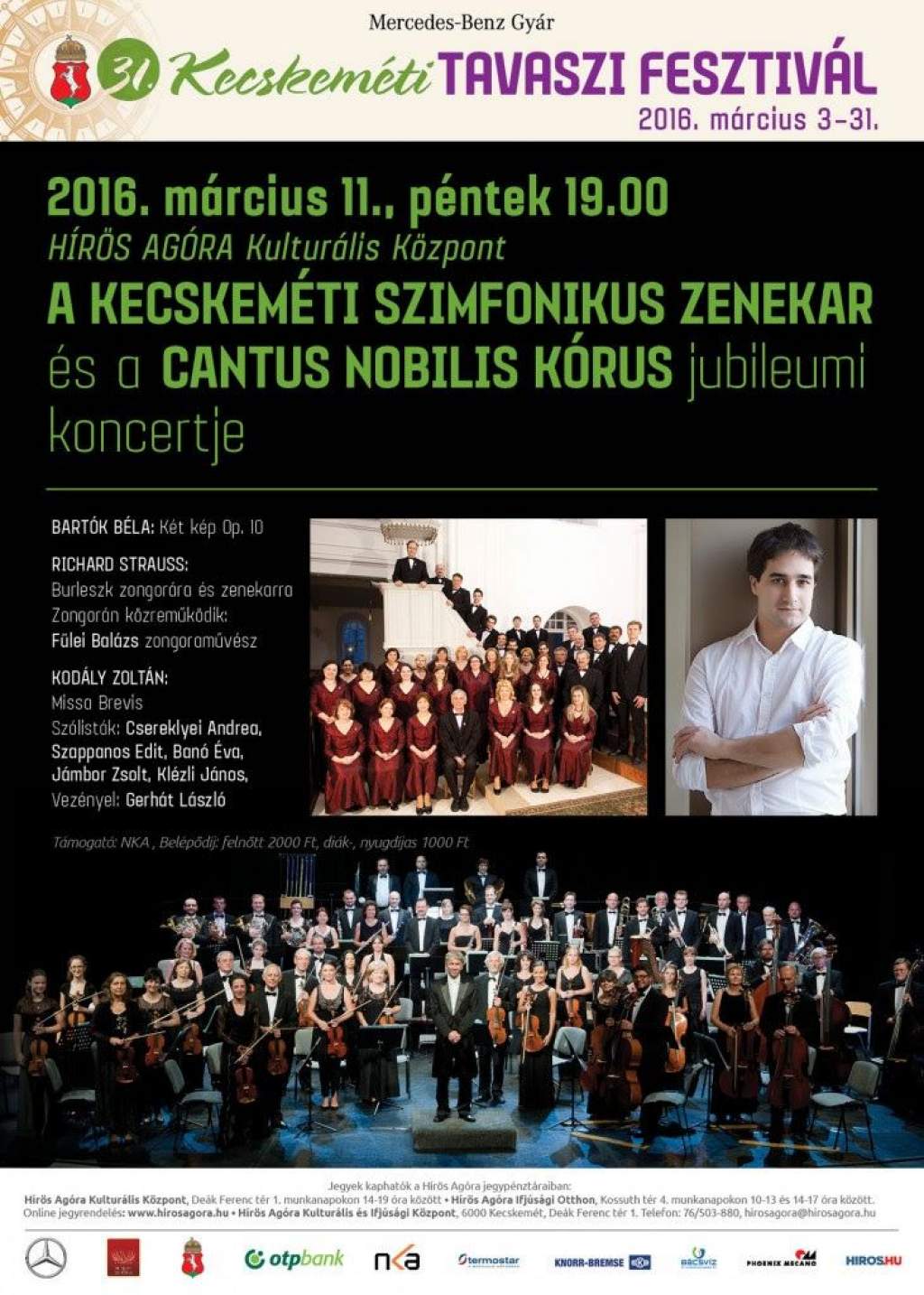 A Kecskeméti Szimfonikus Zenekar és a Cantus Nobilis Kórus jubileumi koncertje