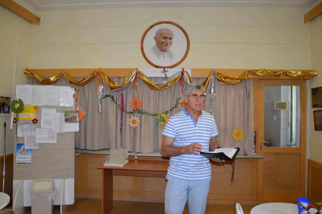 Szabó Antal tartott bibliaórát a Wojtyla Központban