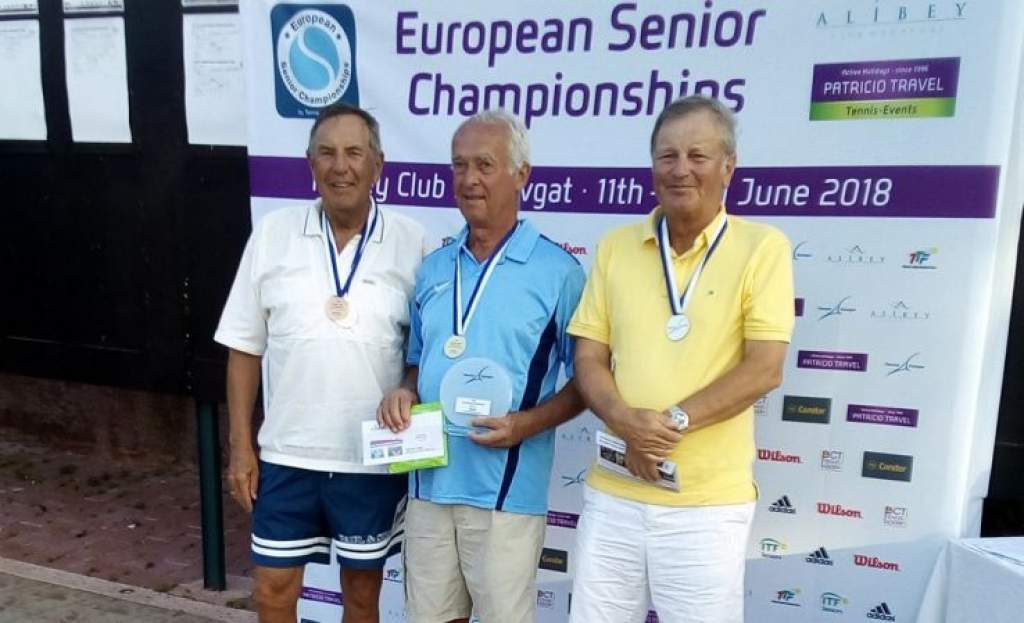 Bakonyi Levente aranyérmes lett a veterán teniszezők Európa Bajnokságán