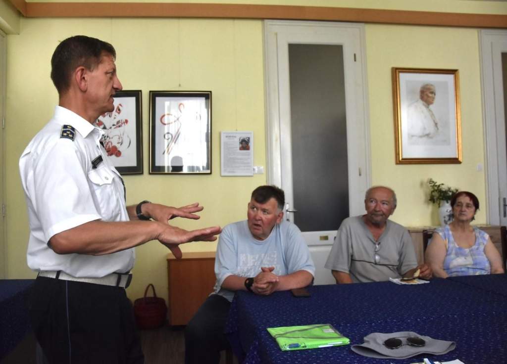 Közlekedésbiztonsági előadás a Wojtylában