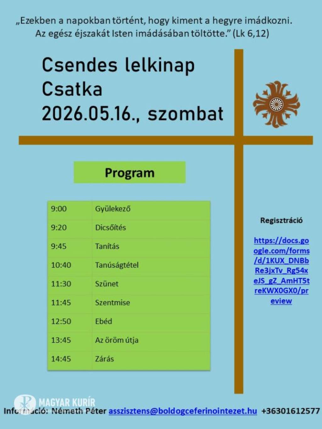 Csendes roma lelkinapot tartanak Csatkán 