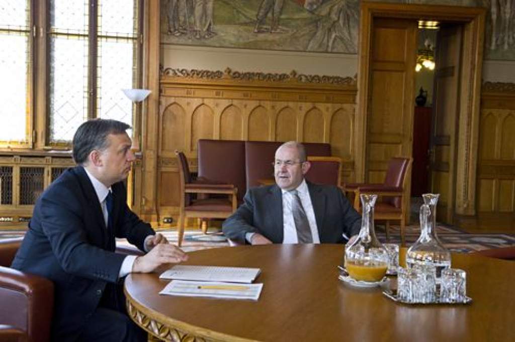 Orbán Viktor és Pásztor István megbeszélése
