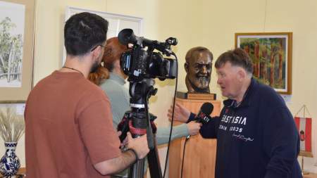 A Wojtyla Házban forgatott a Kecskeméti Televízió