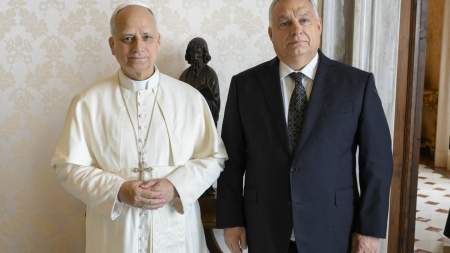 Orbán Viktor miniszterelnököt fogadta XIV. Leó pápa 