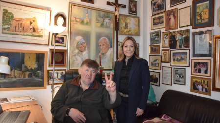 Barta Dóra táncművész százhúsz adag szeretettel érkezett a Wojtylába