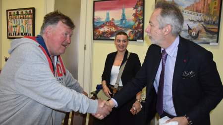 Dr. Óváry Csaba, a Bács-Kiskun Vármegyei Oktatókórház főigazgatója a Wojtylában