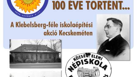 100 éve történt – A Klebensberg-féle iskolaépítési akció Kecskeméten