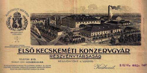 Hlbocsányi Norbert főlevéltáros előadása a kecskeméti konzervgyártás történetéről 