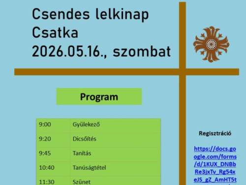 Csendes roma lelkinapot tartanak Csatkán 